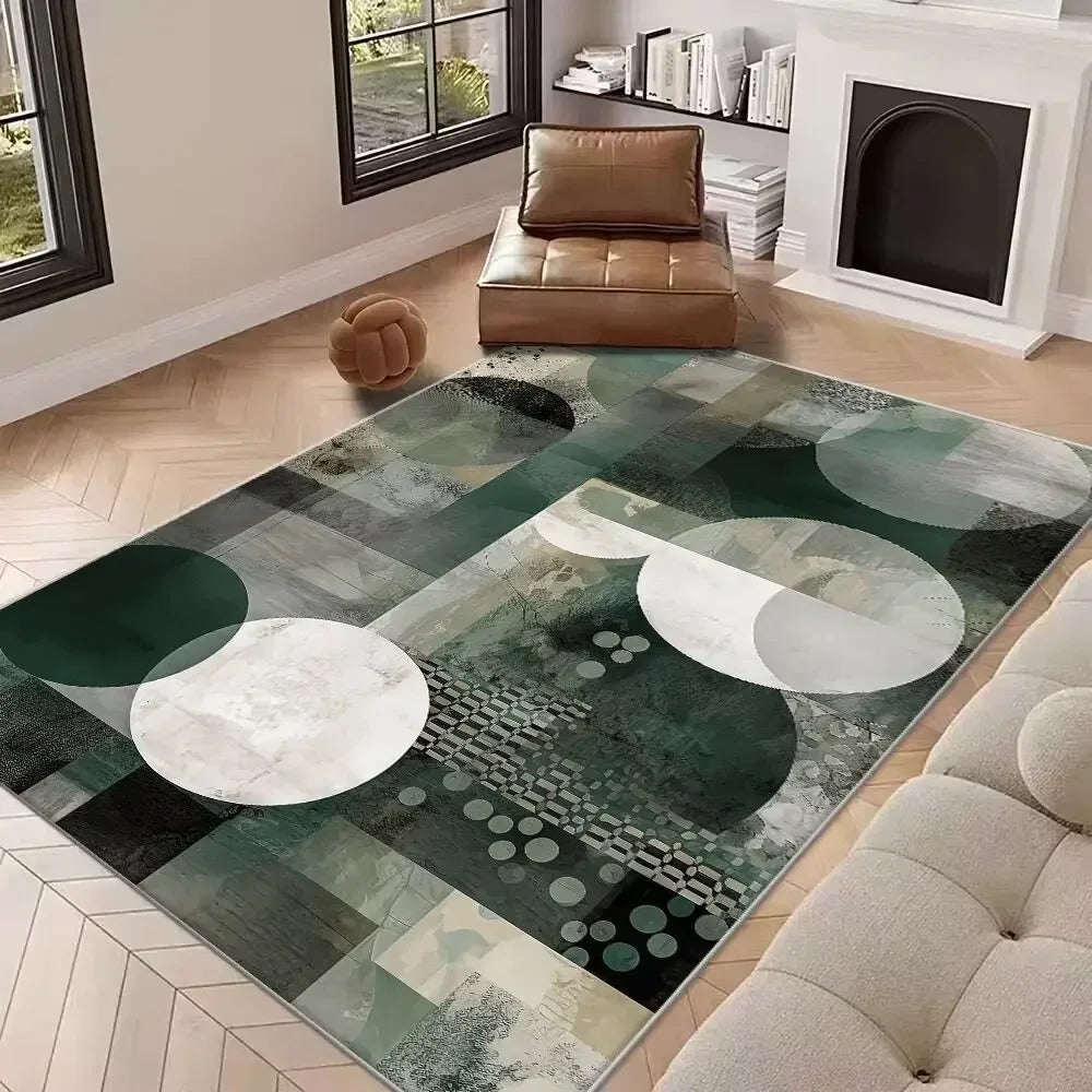 Navak Carpet New Abstract Carpet for Living Room Nordic Decoration Home Sofa   Rugs Geometric Bedroom Bedside Soft Floor Mat Non-slip