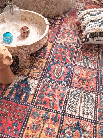 Navak Carpet Persian Style Living Room Large Area Carpets Retro Bedroom Bedside Decoration Carpet Soft Cloakroom Rug Comfortable Balcony Rugs