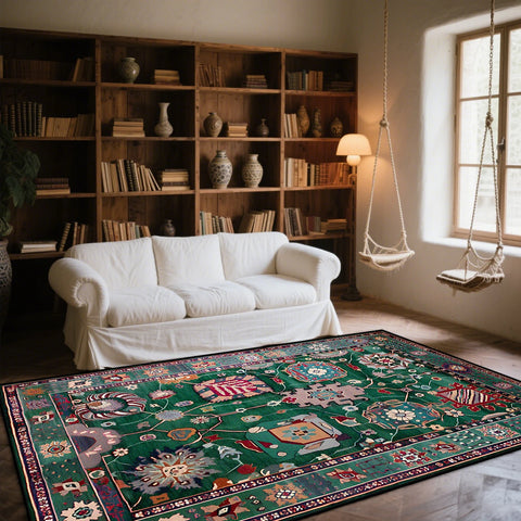 Navak Carpet American Style Retro Decoration Rug Living Room Abstract Art Bedroom Easy Clean Sofa Carpet Lounge Coffee Tables Washable Mat