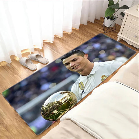 Navak Carpet Footballstar Floor Mat R-Ronaldo C-Cristiano Foot Mat Bath Mat Washable Non-slip Kitchen Rug Bedroom Carpet Room Mats Balcony