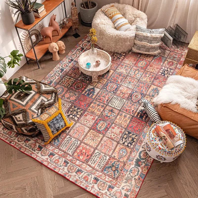 Navak Carpet Persian Style Living Room Large Area Carpets Retro Bedroom Bedside Decoration Carpet Soft Cloakroom Rug Comfortable Balcony Rugs