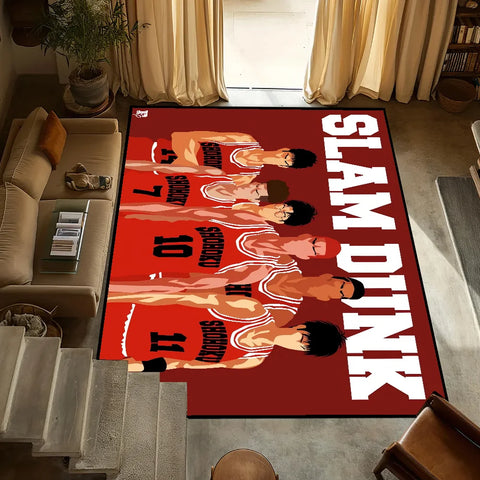 Navak Carpet small Dunk carpet Anti-Slip Kitchen Bedroom Handmade Anime Tufted Rug Carpet Slam Living Room Entrance Decoration