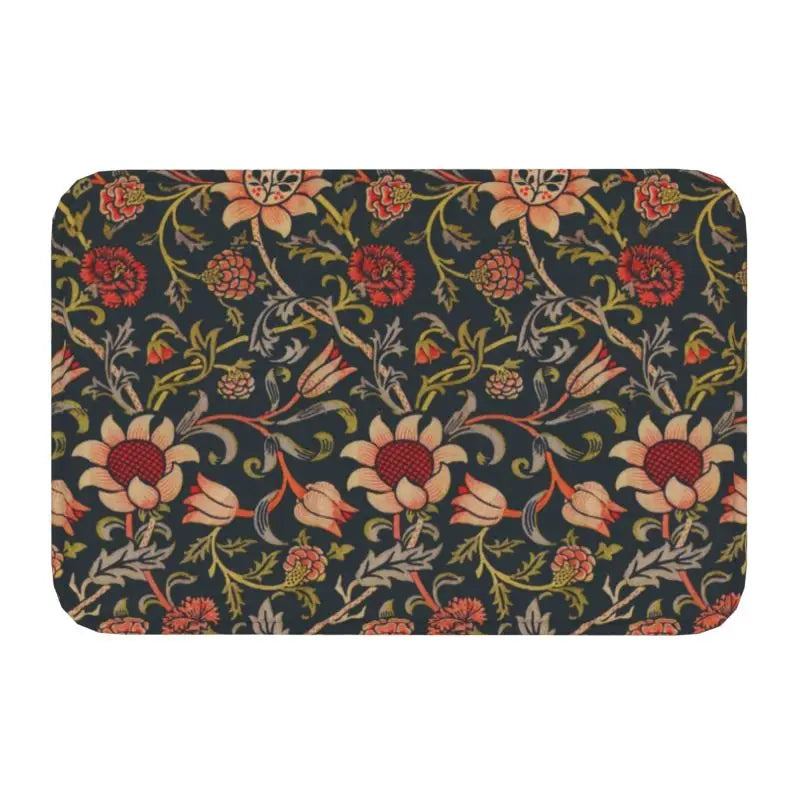 Navak Carpet Custom William Morris Compton Floral Art Nouveau Pattern Doormat Bath Door Floor Mat Textile Pattern Toilet Rug Carpet Footpad