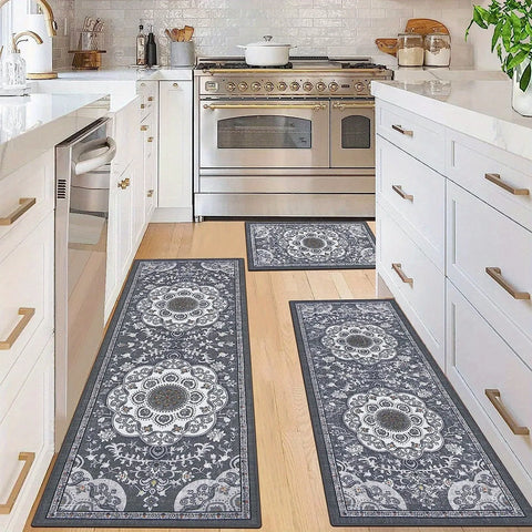 Navak Carpet 3 pcs set floor mat Bohemian style rugs kitchen carpet Non-slip comfortable washable kitchen decoration office bedroom corridor