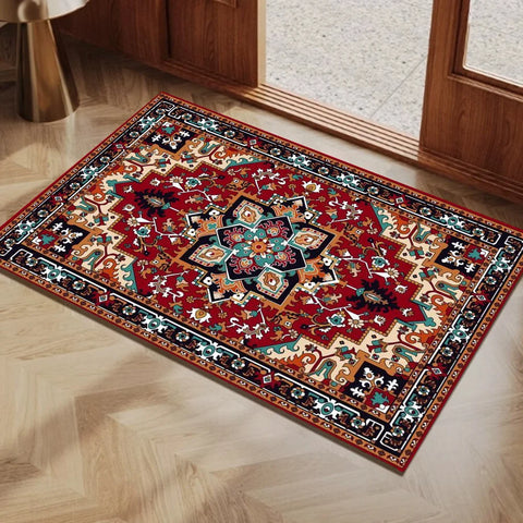 Navak Carpet Persian style Floor Mat Kids Room Bedroom Decoration Balcony Anti-Slip Doormat Living Room Welcome Rug