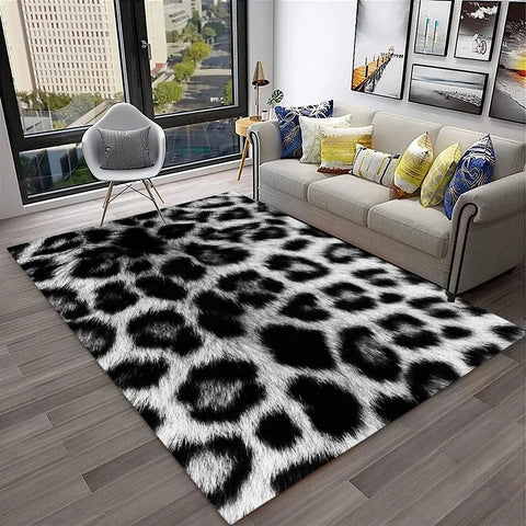 Navak Carpet Leopard Print Carpet Rugs Living Room Floor Mats Bedroom Decor Carpets for Bed Room Carpets for Living Room Decoration Maison