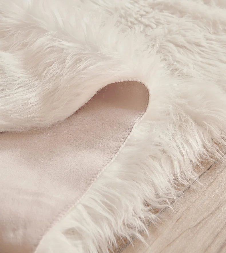 Navak Carpet Faux Fur  Carpet Pink Children's Area Rug for Girls Bedroom Bedside Living Room Fluffy Furry Shaggy Floor Foot Mats Home Decor