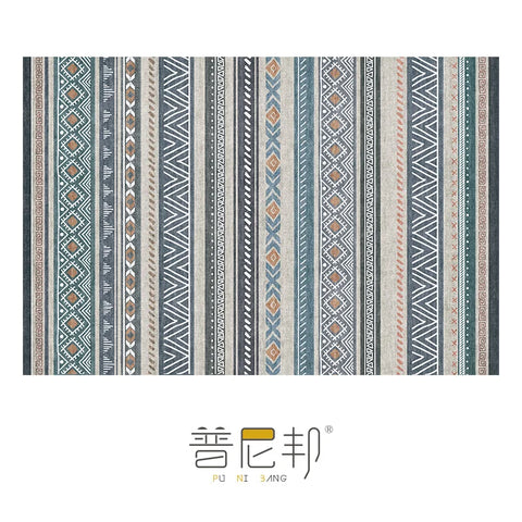 Navak Carpet American Moroccan Bedroom Decor Bedside Carpet Washable Carpets for Living Room Nordic Ethnic Lounge Rug Soft Non-slip Floor Mat