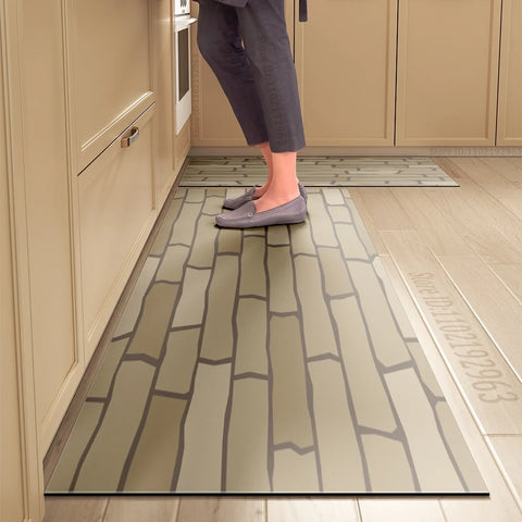 Navak Carpet Kitchen Mat Absorbent Printed Kitchen Rugs Non-slip Area Mat Hallway Long Carpets for Living Room Bedroom Entrance Doormat Bath