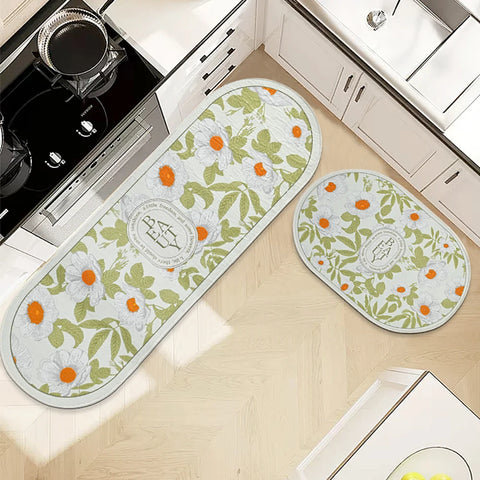 Navak Carpet Absorbent Kitchen Rug Non-slip Floor Mat Absorb Oil Kitchen Long Area Rug Bedroom Carpet Entrance Doormat Home Decor Room Tapis