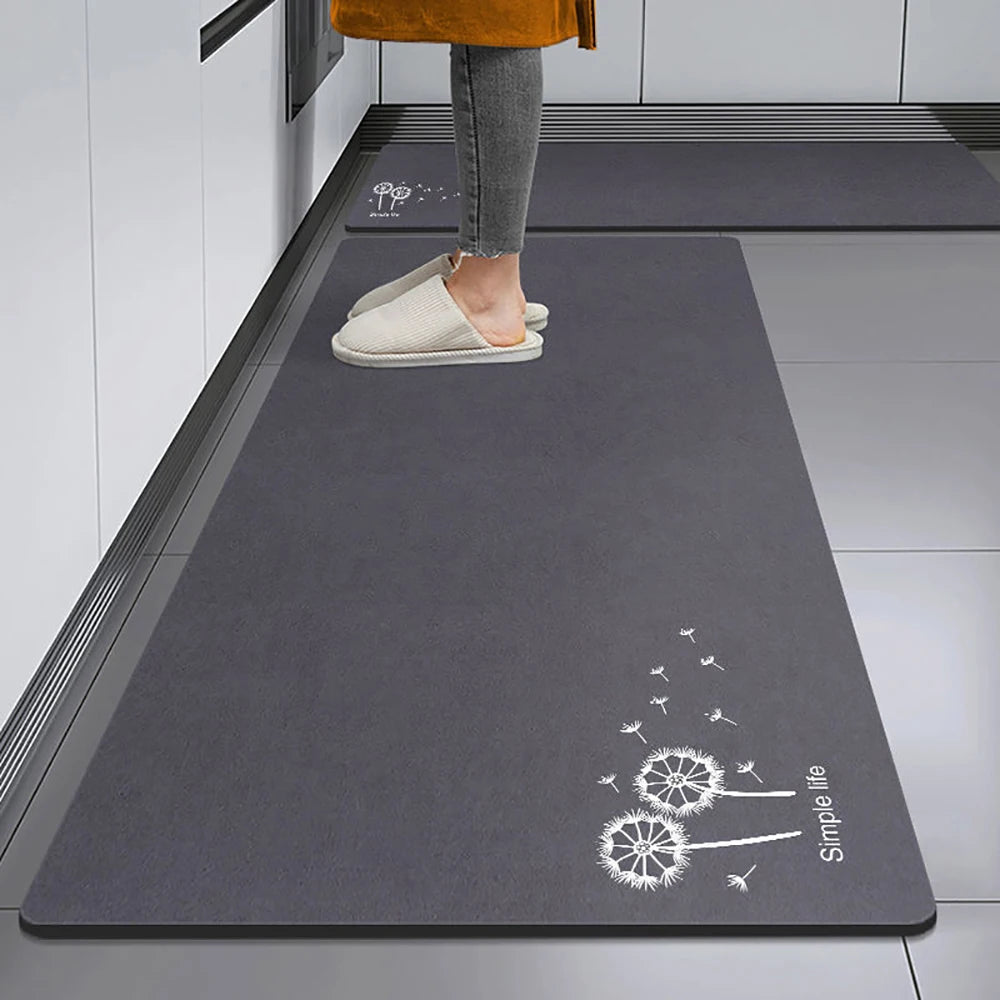 Navak Carpet Non-slip Kitchen Mat Long Rugs Crystal Velvet Carpet for Living Room Absorbent Foot Mats Bedroom Doormat Alfombra Small Rugs