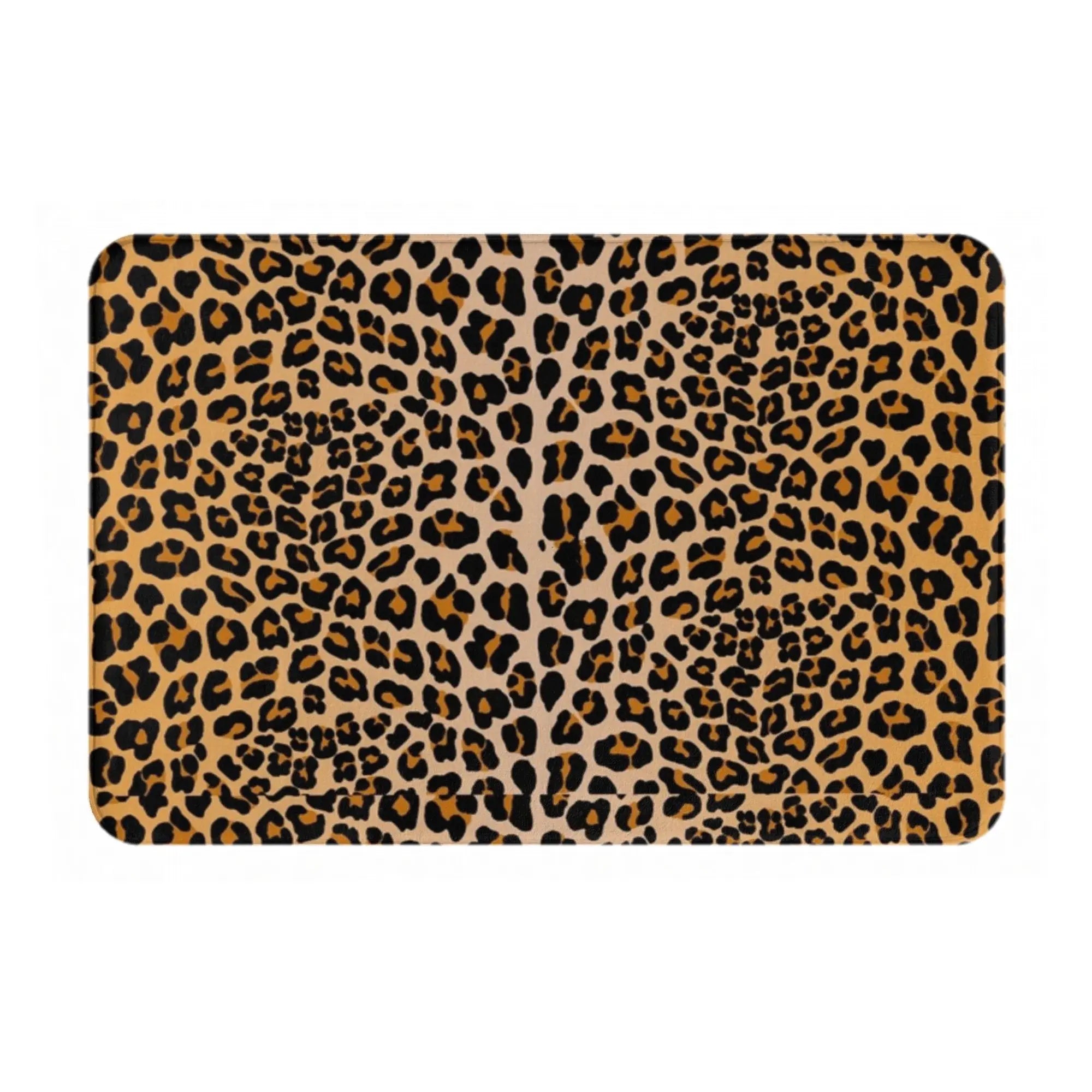 Navak Carpet Leopard print Anti-slip Doormat Floor Mat Cushion Carpet Rug for Kitchen Entrance Home Balcony Footpad Mats