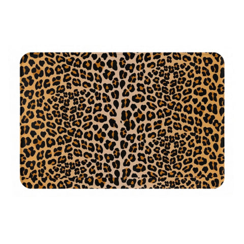 Navak Carpet Leopard print Anti-slip Doormat Floor Mat Cushion Carpet Rug for Kitchen Entrance Home Balcony Footpad Mats