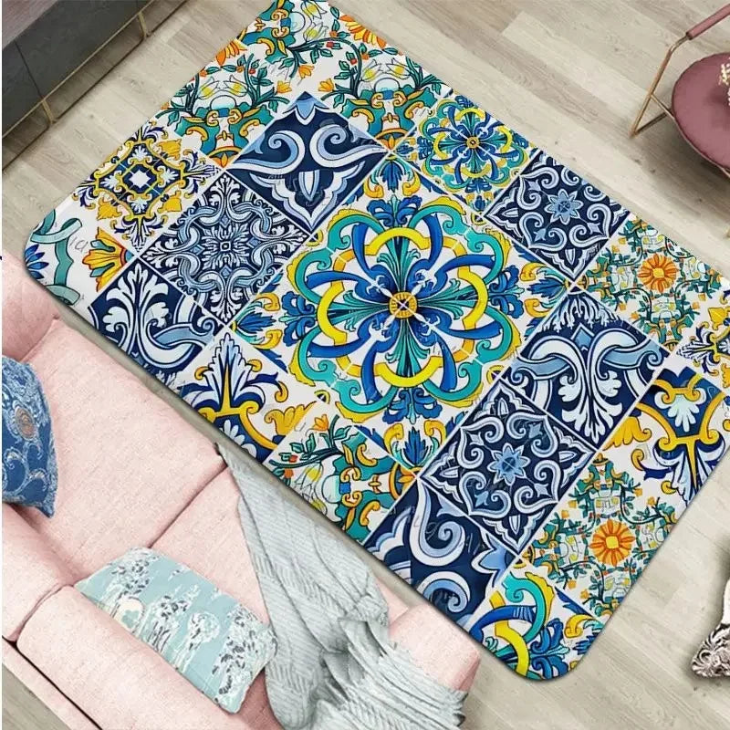 Navak Carpet Moroccan ethnic home decoration floor carpet children's room bedroom door mat living room bathroom absorbent floor mat