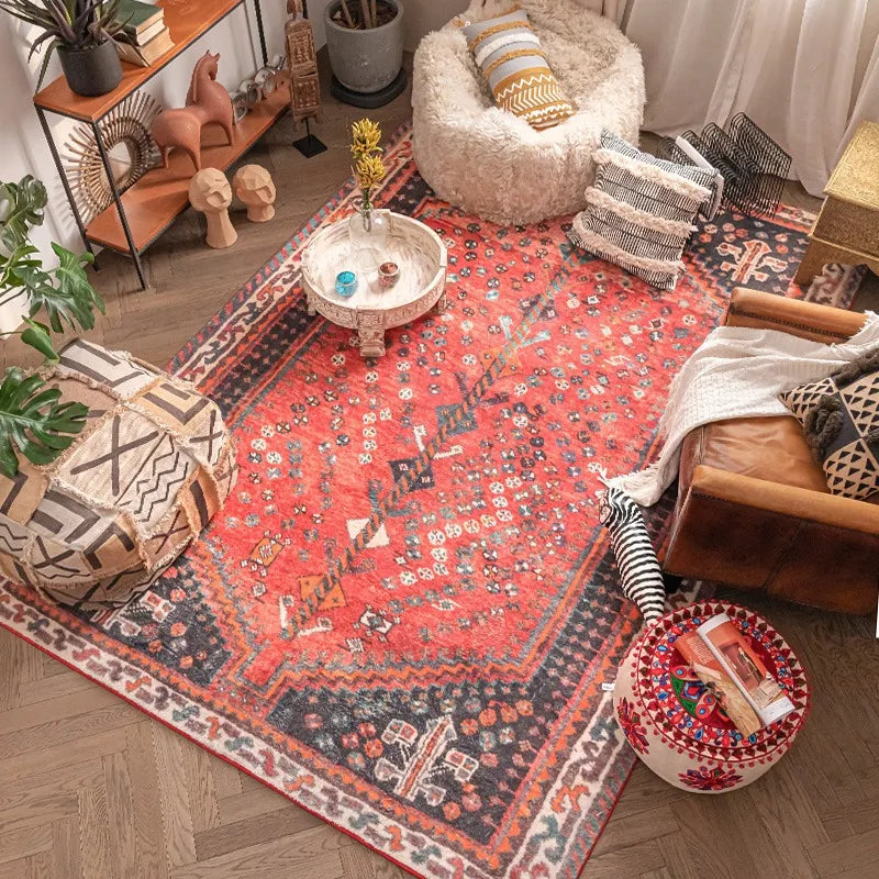 Navak Carpet Persian Style Living Room Large Area Carpets Retro Bedroom Bedside Decoration Carpet Soft Cloakroom Rug Comfortable Balcony Rugs