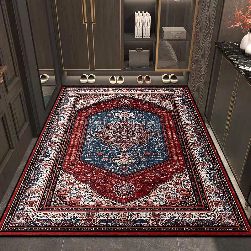 Navak Carpet Persian Style Retro Decoration Home Living Room Rugs Big Size Non-slip Room Decor Cloakroom Carpet Easy Clean Entrance Door Mat