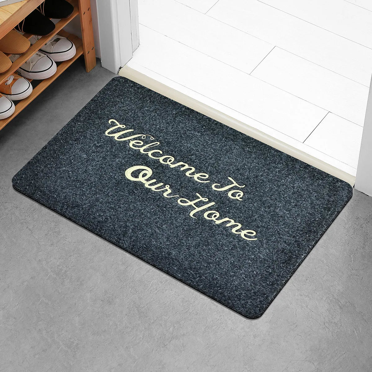 Navak Carpet Entrance mat, entrance mat, entrance mat, toilet, water absorbent mat, bathroom, non-slip, household, bedroom door, dirt, embroi