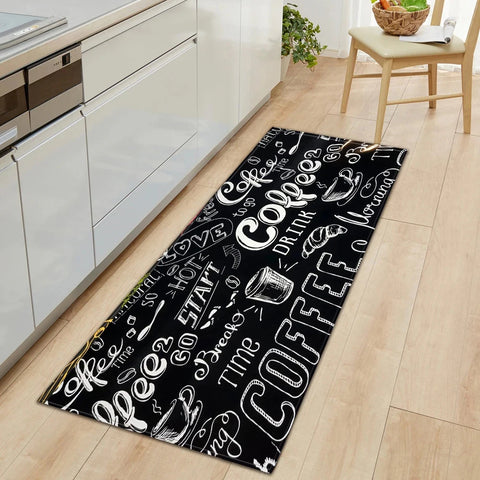 Navak Carpet Polyster Waterproof Oilproof Kitchen Mat Printed Antislip Bath Mat Soft Bedroom Floor Mat Living Room Carpet Doormat Kitchen Rug