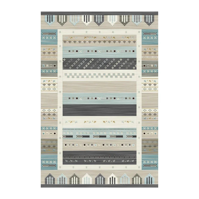 Navak Carpet Bohemian Persian-Inspired Area Rug for Living Room Bedroom Ethnic Tribal Design Soft Non-Slip Floor Mat