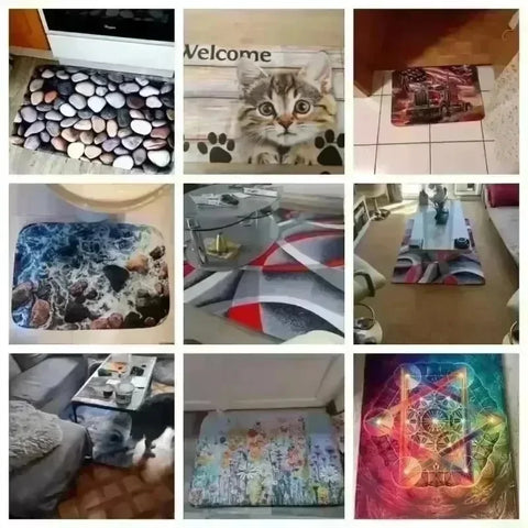 Navak Carpet Daily Picks Disney Dark Cat Welcome Madafakas Floor Mat Entrance Door Mat Rectangle Home Soft Badmat Front Door Indoor Outdoor Mat