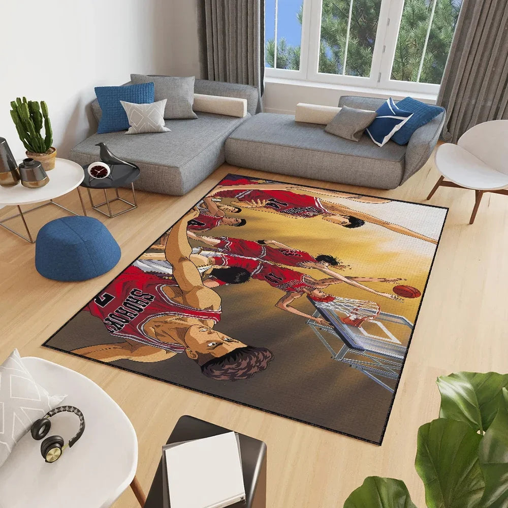 Navak Carpet small Dunk carpet Anti-Slip Kitchen Bedroom Handmade Anime Tufted Rug Carpet Slam Living Room Entrance Decoration