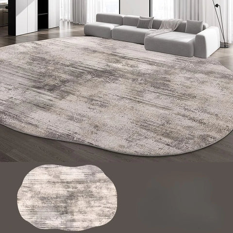 Navak Carpet Irregular Shapes Carpets for Living Room Fluffy Soft Lounge Floor Mat HomeThick Plush Rug Large Area Bedroom Decor Grey Carpet