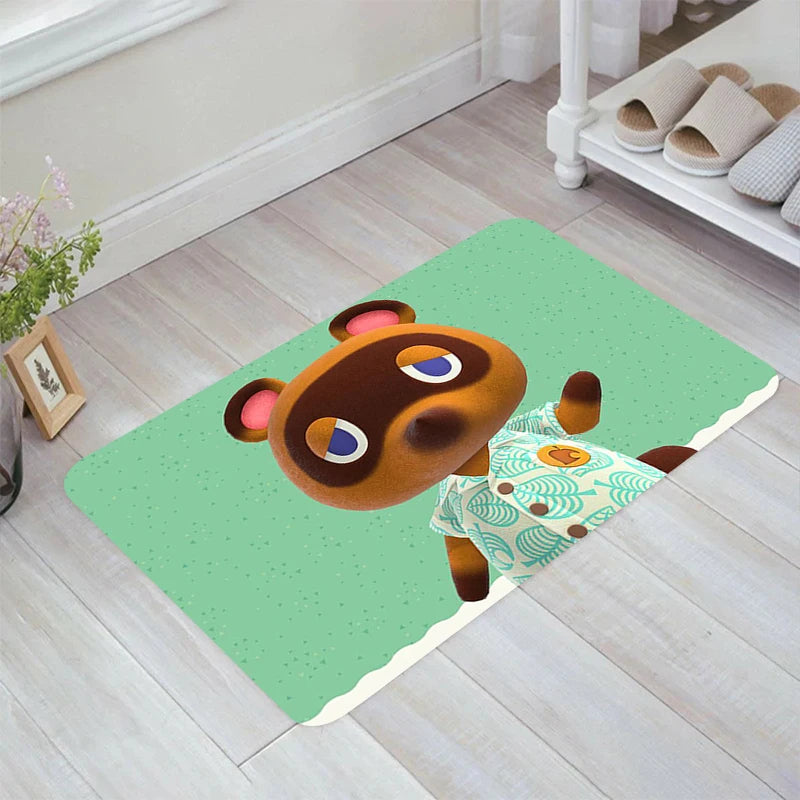 Navak Carpet Animal C-Crossing Game Floor Mat Home Carpet Entrance of House Room Rugs Carpets Balcony Kitchen Rug Foot Doormat Door Mats Bath