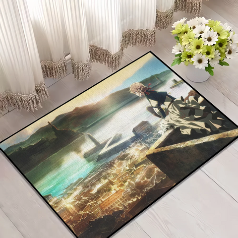 Navak Carpet Door Mat For Evergarden Bathroom Decoration Anime Room Violet Decor Doormat Carpet Entrance Welcome Bath Kitchen Rug