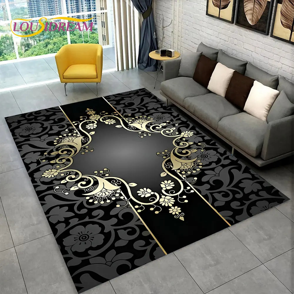 Navak Carpet Bohemia Mandala Geometric Area Rug,Carpet Rug for Home Living Room Bedroom Sofa Doormat Kitchen Decor,Kid Non-slip Floor Mats