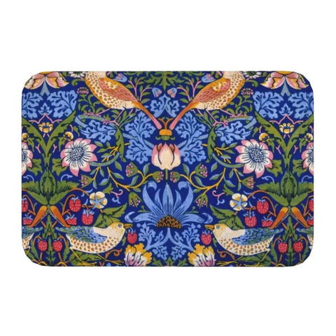Navak Carpet Custom William Morris Compton Floral Art Nouveau Pattern Doormat Bath Door Floor Mat Textile Pattern Toilet Rug Carpet Footpad