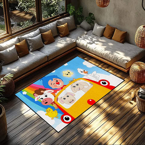 Navak Carpet Cartoon P-Plim P-Plim small carpet Bedside Kitchen Bath Living Home House Bedroom Floor Mat Doormat Large Carpet Rug Decoration