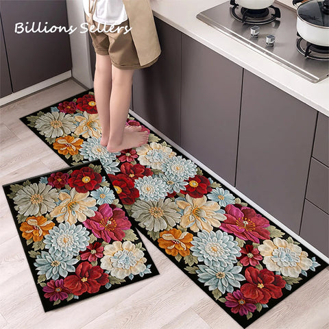 Navak Carpet Absorbent Kitchen Rug Non-slip Floor Mat Absorb Oil Kitchen Long Area Rug Bedroom Carpet Entrance Doormat Home Decor Room Tapis