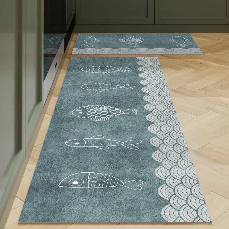 Navak Carpet Polyster Kitchen Carpet Mats for Floor Bedroom Living Room Area Rug Soft Washable Carpet Anti Slip Bathroom Entrance Doormat