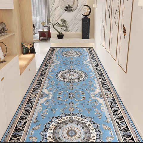Navak Carpet Exclusive Picks New Chinese Retro Long Carpet Non-Slip Wear Entrance Corridor Modern Zen Space Floor Mat Home Decoration