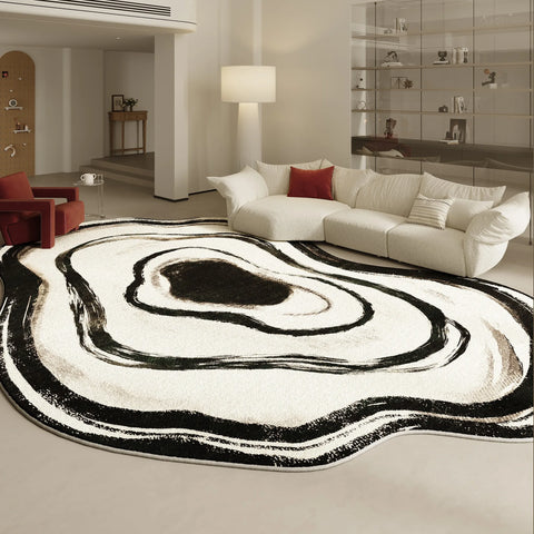 Navak Carpet Irregular Shapes Living Room Decoration Carpet Modern Style Rugs for Bedroom Home Thicken Plush Rug Fluffy Soft Lounge Floor Mat