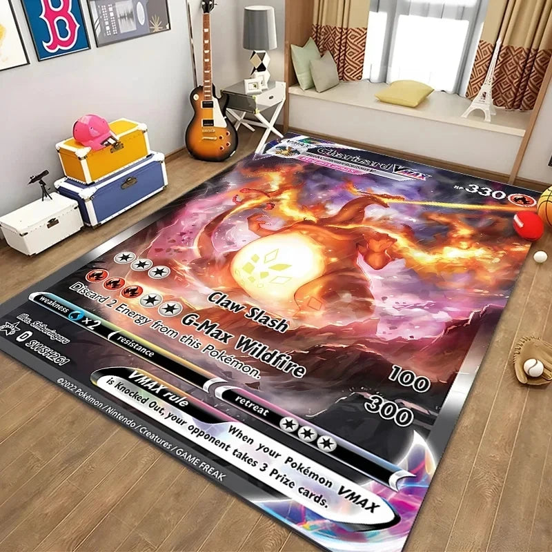 Navak Carpet Daily Picks Disney Japanese Anime Pattern Rug Pokemon Card for Bedroom Living Room Anime Carpets for Girl Room Floor Mat Home Decor
