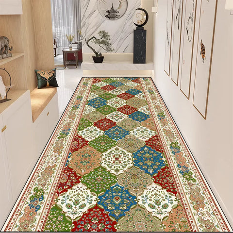 Navak Carpet Exclusive Picks New Chinese Retro Long Carpet Non-Slip Wear Entrance Corridor Modern Zen Space Floor Mat Home Decoration