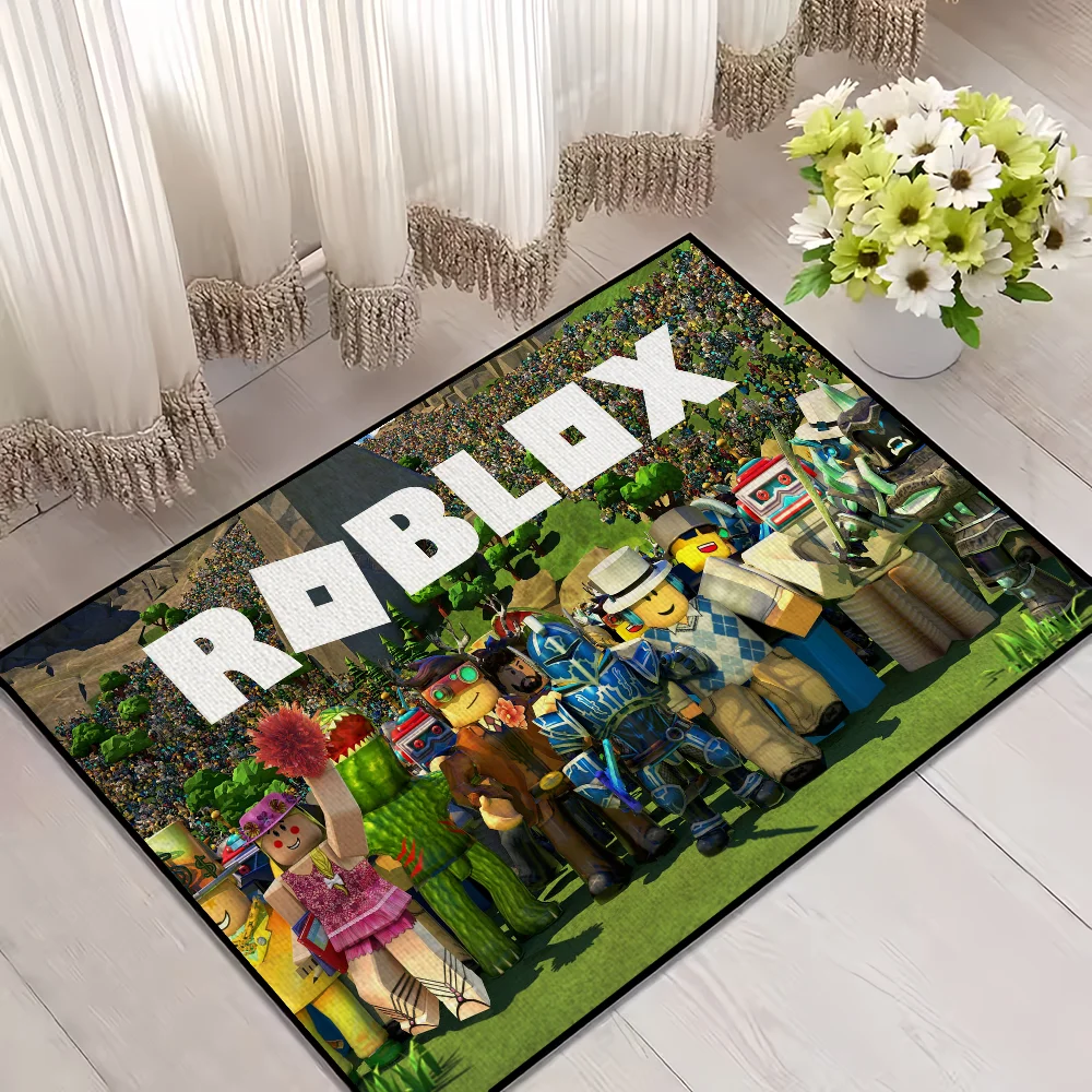 Navak Carpet Hor Game R-RobloxS Cool small carpet For House Bedroom Decoration Kitchen Bath Super Absorbent Rug Carpet Foot Non-slip