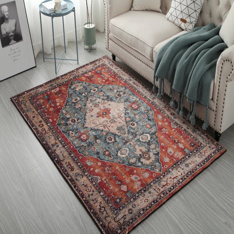 Navak Carpet Crystal velvet carpetBohemian Pattern Decorative Living Room Carpet Tribal Style Moroccan Luxury Persian Bedroom Rug Geometric A
