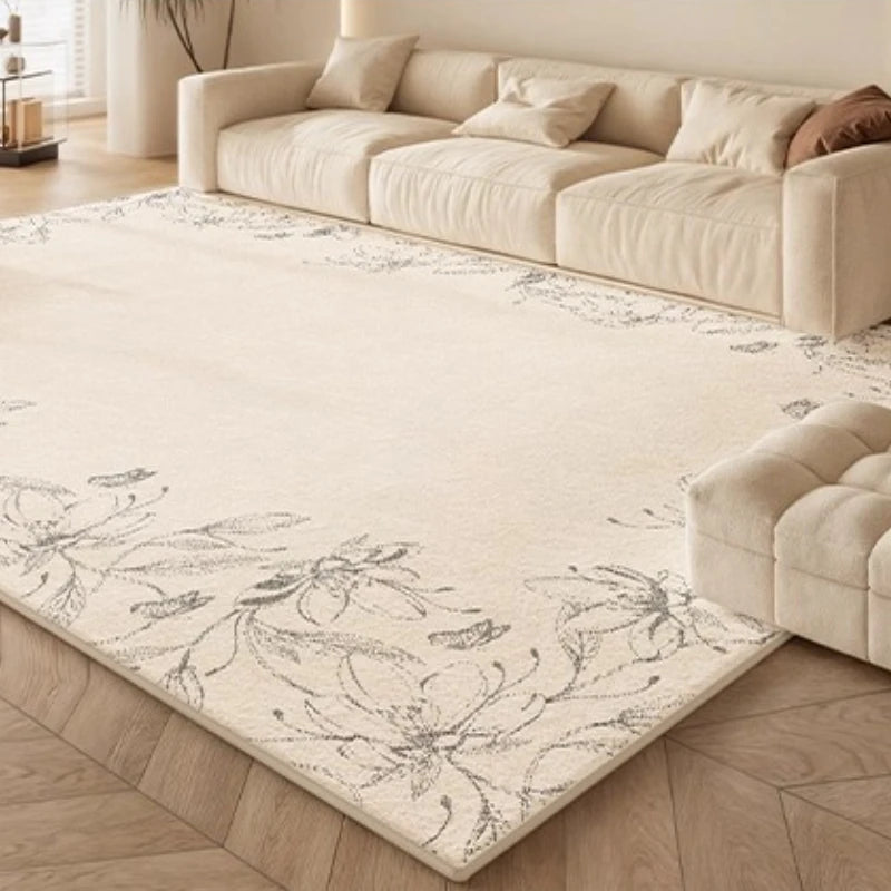 Navak Carpet Cream Style Rugs for Bedroom Large Area Living Room Decoration Non-slip Carpet Thickend Plush Lounge Rug Fluffy Soft Bedside Rug