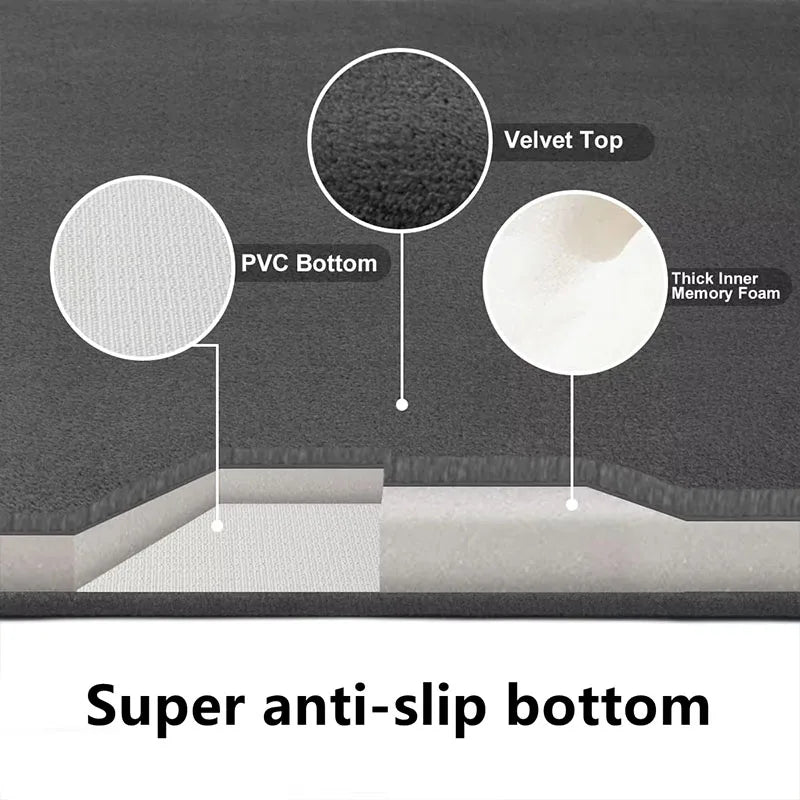 Navak Carpet Super absorbent thick sponge bathroom mat absorption mat toilet door anti-slip mat coral wool household quick drying foot mat