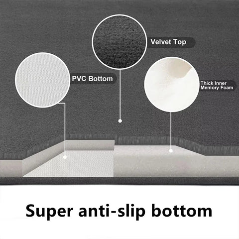 Navak Carpet Super absorbent thick sponge bathroom mat absorption mat toilet door anti-slip mat coral wool household quick drying foot mat