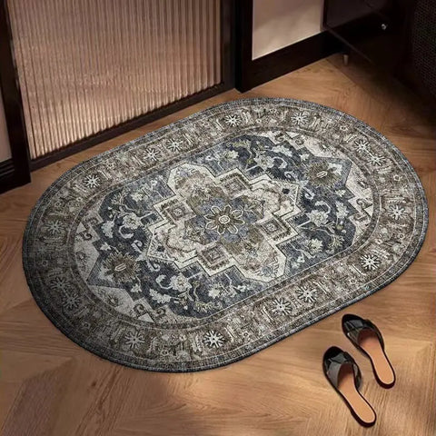 Navak Carpet Exclusive Picks Bohemian Oval Rug Kitchen Bathroom Doormat Entryway Door Mat Square Living Room Bedroom Area Rug Home Decor