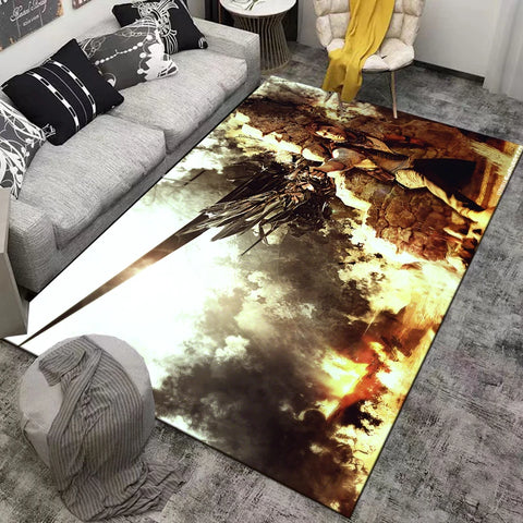 Navak Carpet Game-Uncharted Area Rug,Carpet for Home Living Room Bedroom Sofa Doormat Kitchen Decor,Non-slip Floor Mat Home Accessories