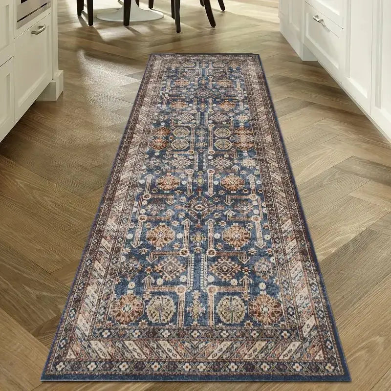 Navak Carpet Exclusive Picks Bohemian Corridor Carpet Geometric Pattern Crystal Velvet Floor Mat Entrance Kitchen Staircase Long Rug Home Decoration