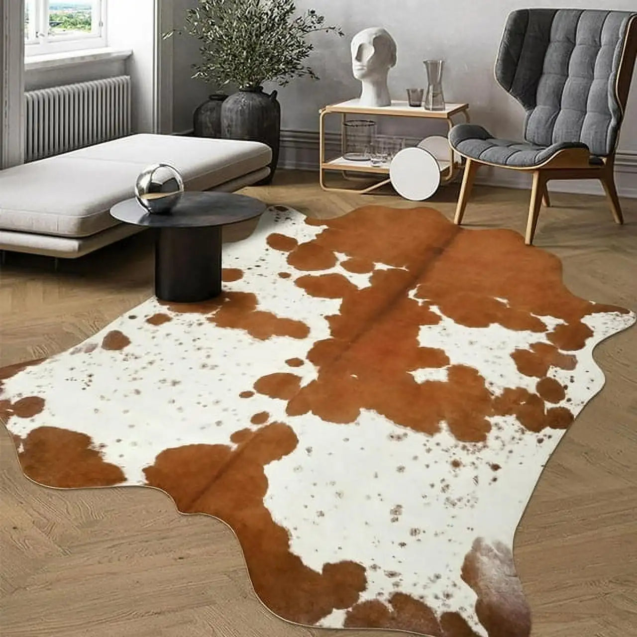 Navak Carpet American style Animal Print Rug faux fur cowhide rug Bedroom carpet room carpet for living room rugs house decoration floor mats