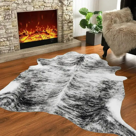 Navak Carpet American style Animal Print Rug faux fur cowhide rug Bedroom carpet room carpet for living room rugs house decoration floor mats