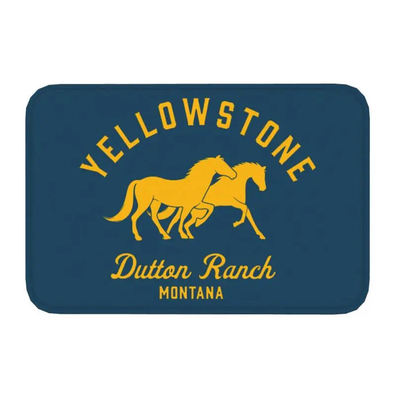 Navak Carpet Yellowstone Front Door Mat Anti-Slip Indoor Quick Dry Dutton Ranch Doormat Kitchen Balcony Entrance Rug Carpet