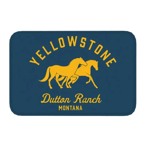 Navak Carpet Yellowstone Front Door Mat Anti-Slip Indoor Quick Dry Dutton Ranch Doormat Kitchen Balcony Entrance Rug Carpet