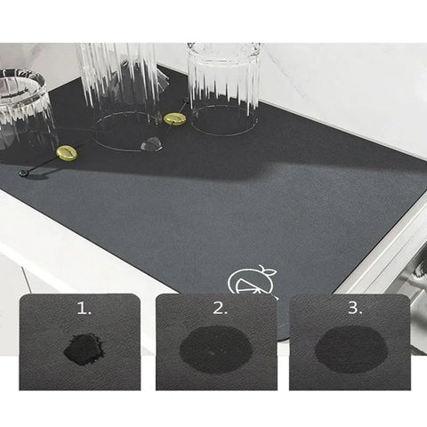 Navak Carpet Minimalis Striped Dish Drying Mat Super Absorbent Ktichen Rug Non Slip Tableware Drain Pad Home Diatom Mud Door Mats Washable
